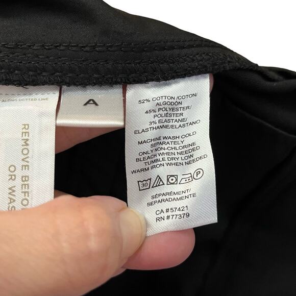 Ann Taylor The Wide Leg Crop Pant Size 8 Black Business Casual Classic Preppy - Picture 8 of 11